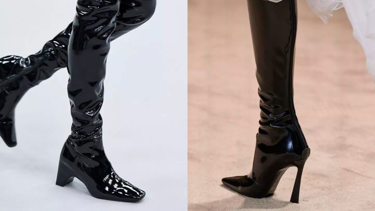 Лаковані чоботи - тренд 2022/23 року Лаковані чоботи - тренд 2022/23 року