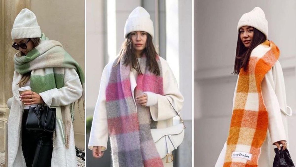 Стильные образы с шарфом на зиму 2022 Стильные образы с шарфом на зиму 2022
