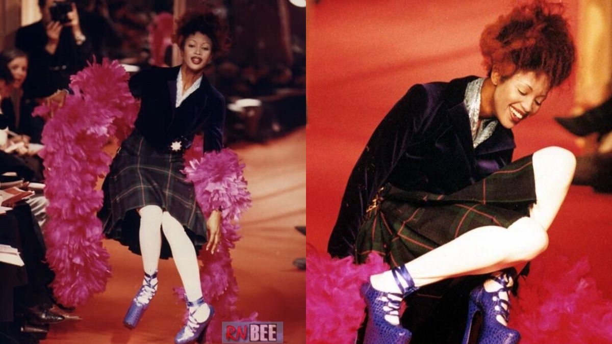 Наоми Кэмпблелл впервые упала на показе Вивьен Вествуд Наоми Кэмпблелл впервые упала на показе Вивьен Вествуд