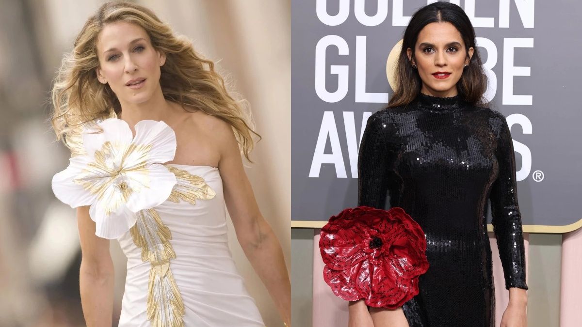 Цветы на платьях - тренд 2023 года Цветы на платьях - тренд 2023 года