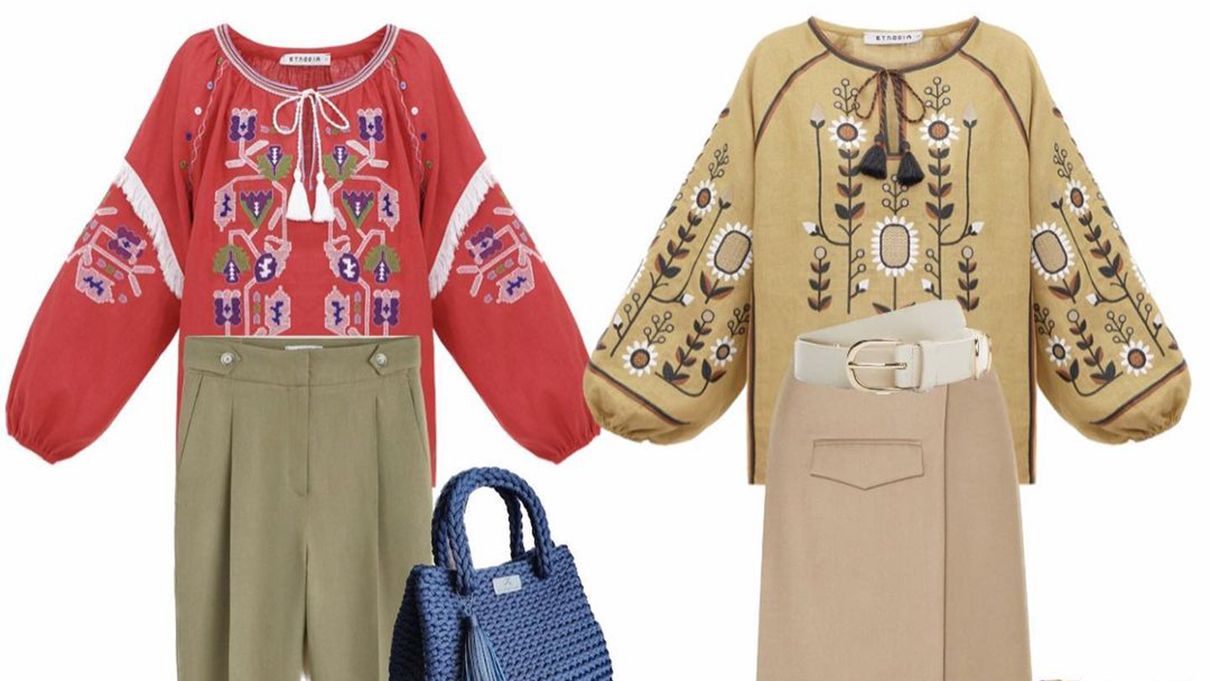 Лучшие образы с вышиванками 2023 Лучшие образы с вышиванками 2023