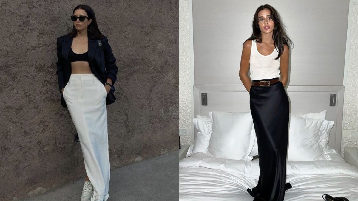 Стильні образи зі спідницею максі Стильні образи зі спідницею максі