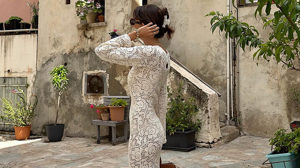 Модный наряд в технике кроше Модный наряд в технике кроше