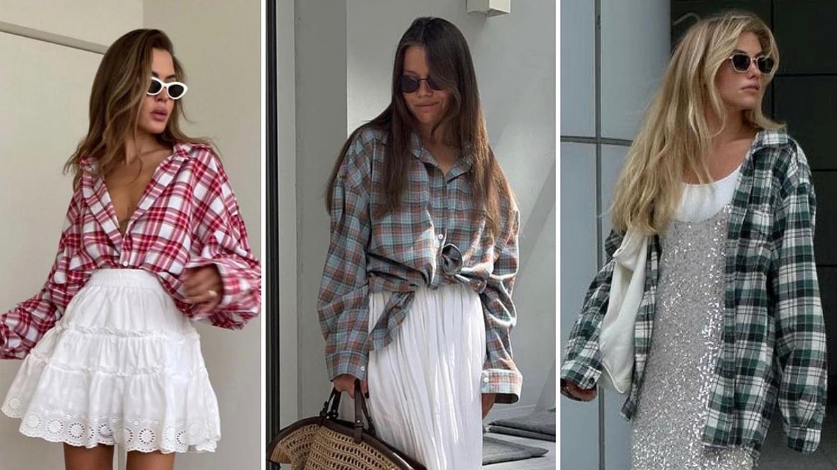 Интересные образы с клетчатыми рубашками на лето 2023 Интересные образы с клетчатыми рубашками на лето 2023