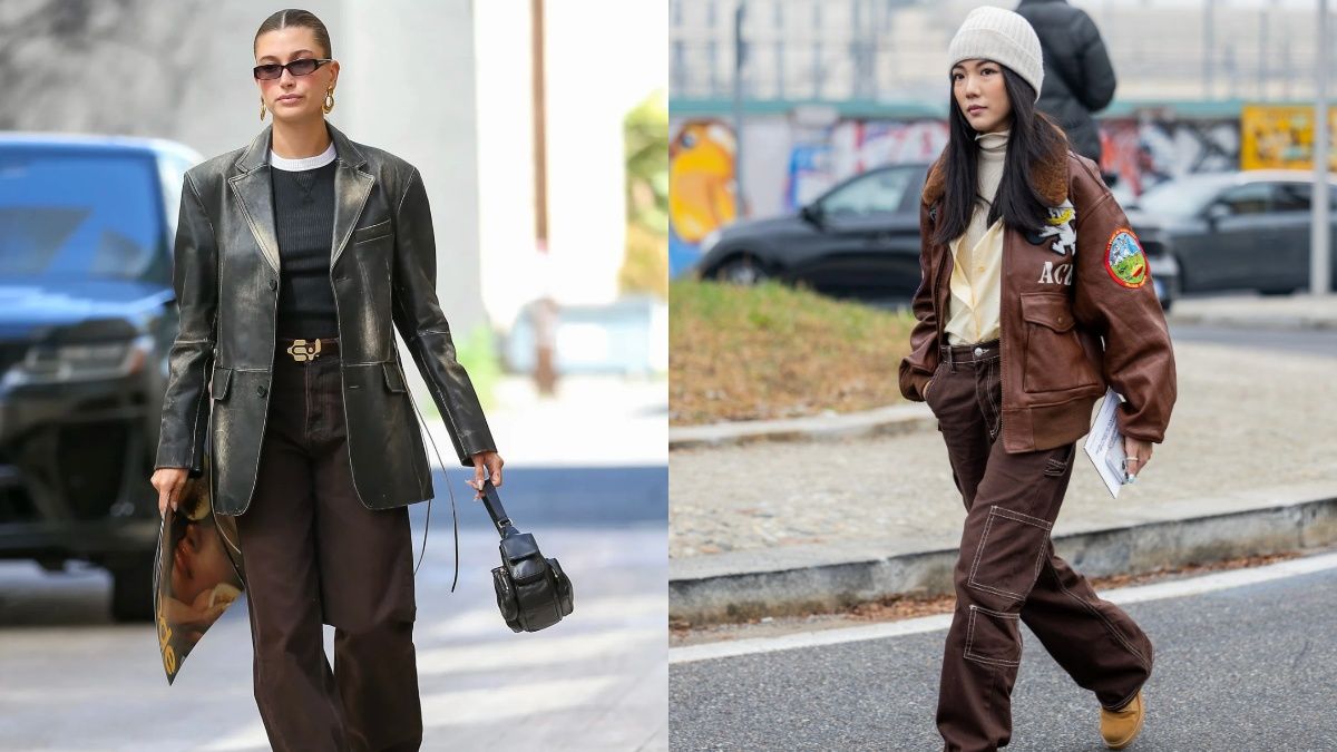 Коричневі джинси - тренд осені 2023 Коричневі джинси - тренд осені 2023