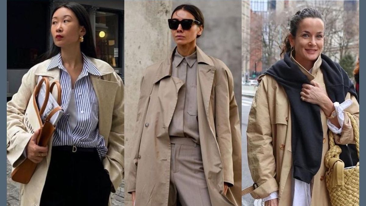 Найкращі образи з бежевими тренчами Найкращі образи з бежевими тренчами