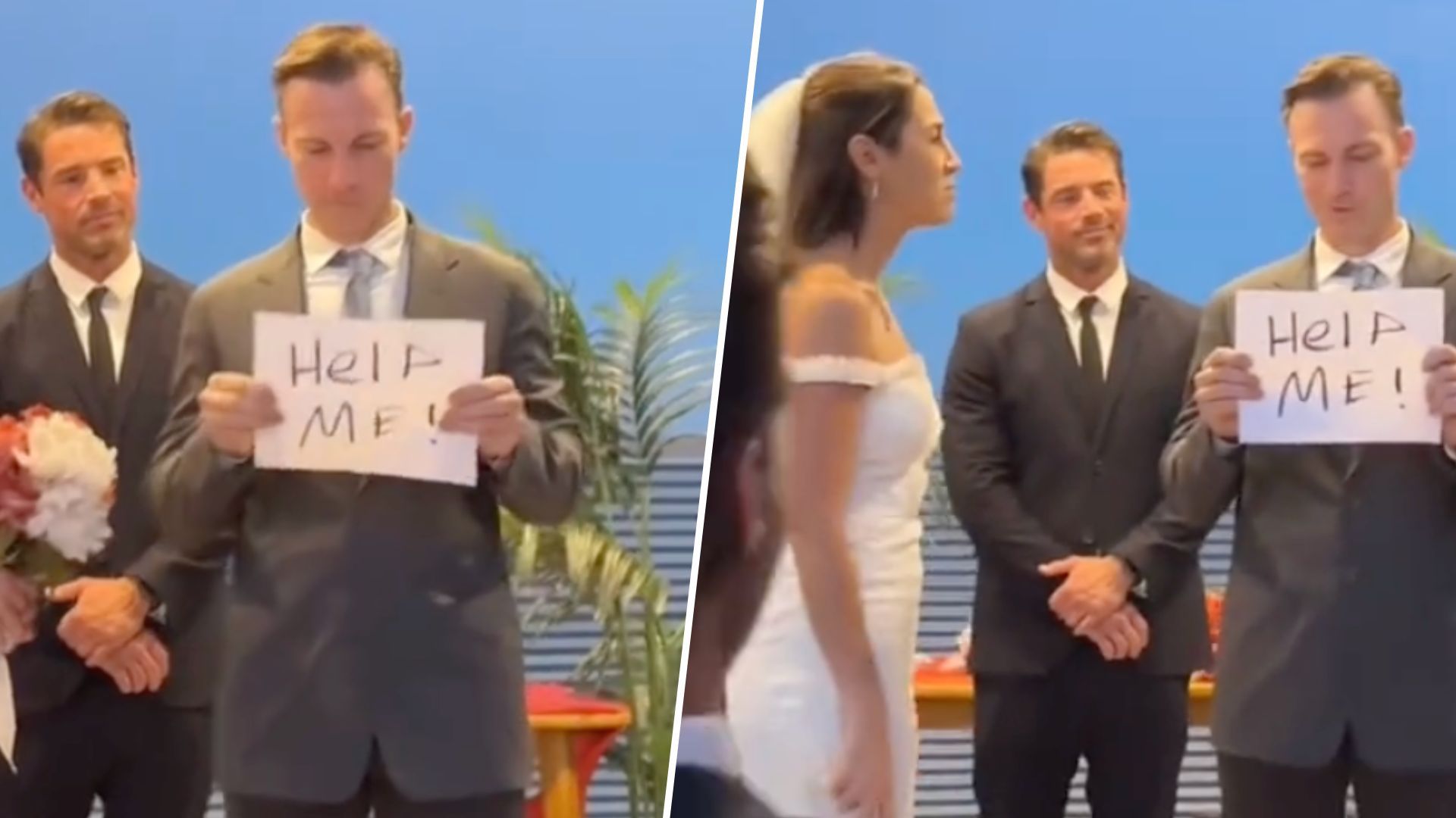 Шутка жениха испортила церемонию клятв на свадьбе Шутка жениха испортила церемонию клятв на свадьбе