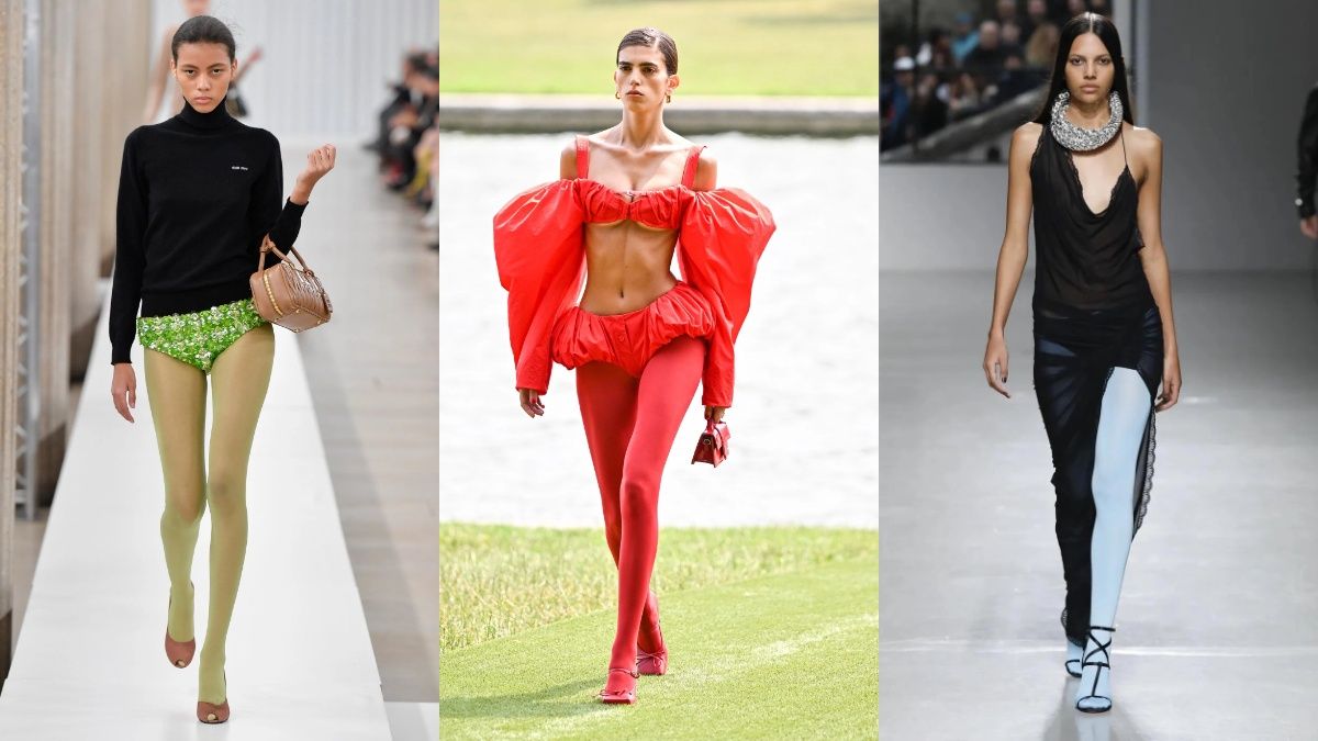 Кольорові колготки - тренд осені 2023 Кольорові колготки - тренд осені 2023