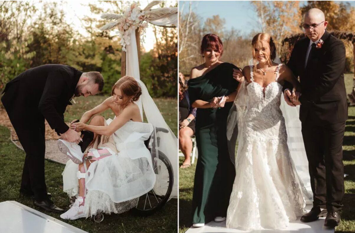 Невеста пошла под венец после того, как ее парализовало Невеста пошла под венец после того, как ее парализовало