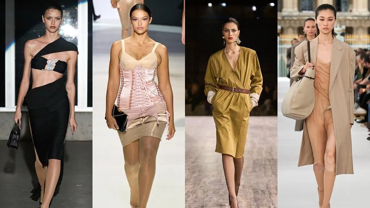 Бежевые колготки снова возвращаются в моду Бежевые колготки снова возвращаются в моду