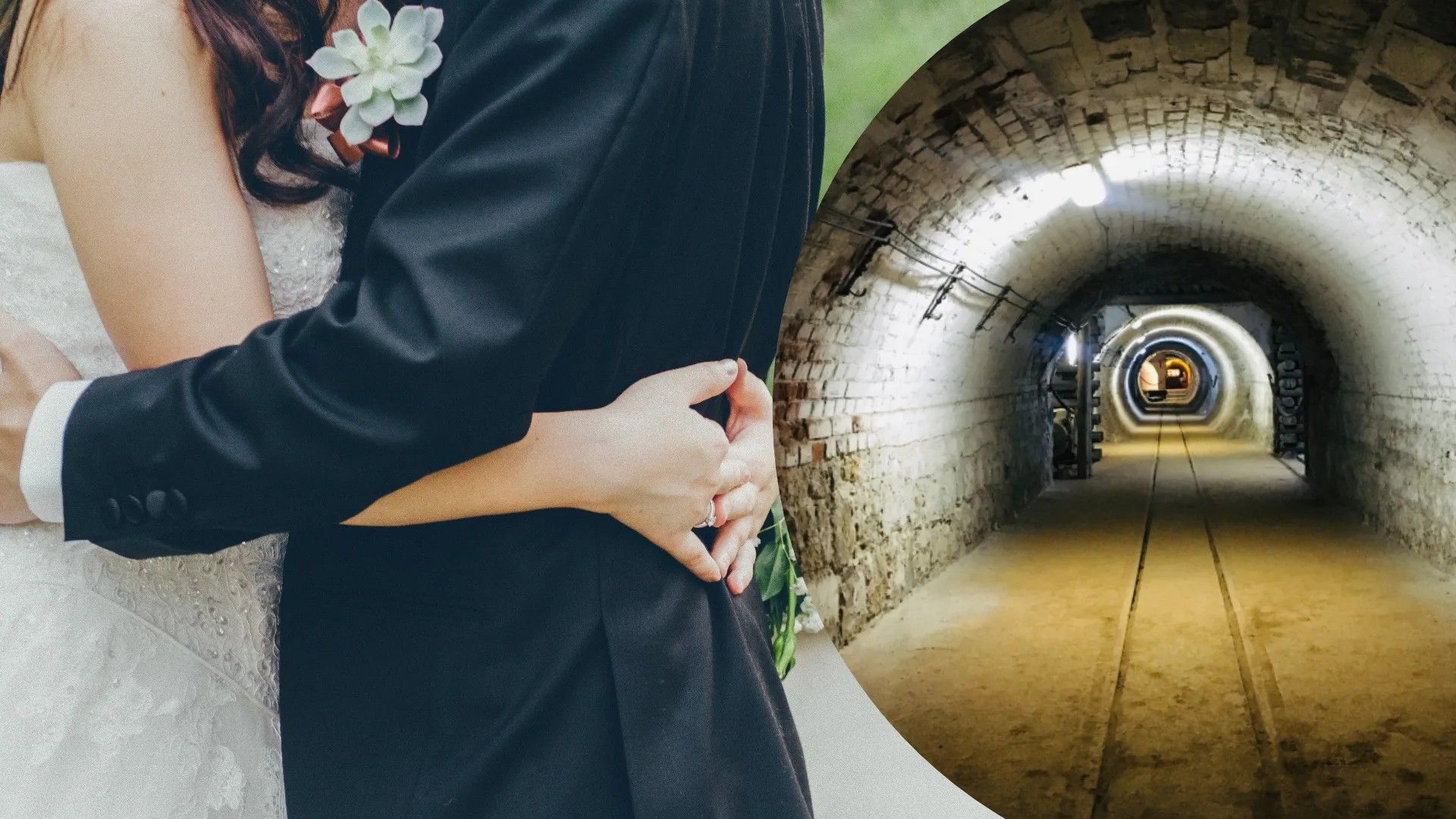 Пара одружилася у катакомбах Пара одружилася у катакомбах