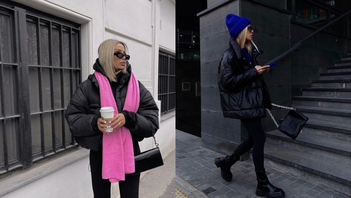 Трендові образи з чорним пуховиком Трендові образи з чорним пуховиком