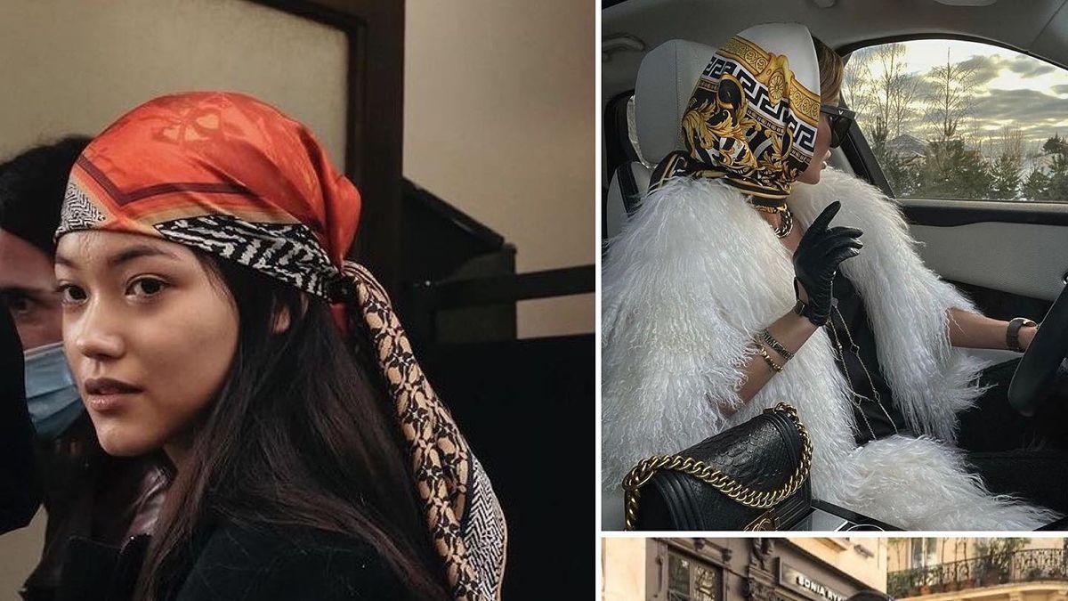 Как зимой носить шелковый платок Как зимой носить шелковый платок