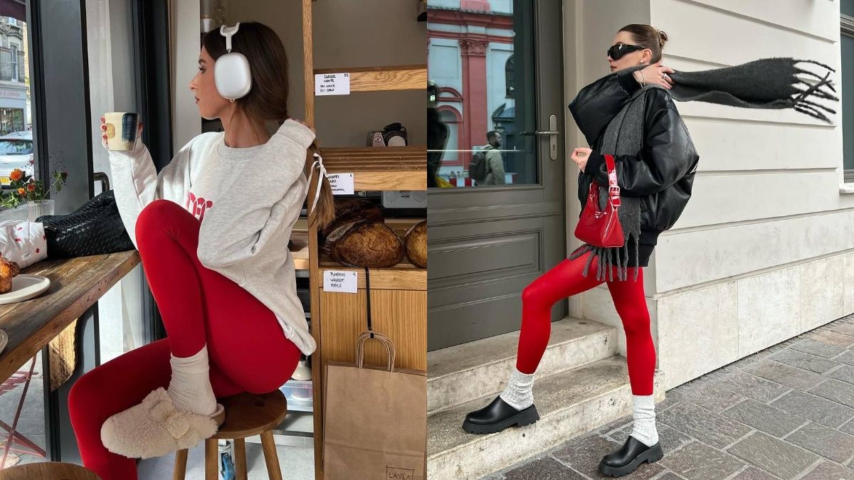 Красные колготки – тренды 2024 года Красные колготки – тренды 2024 года