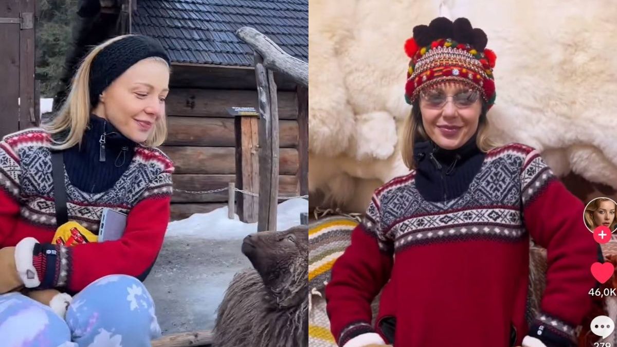 Різдвяний образ співачки Різдвяний образ співачки