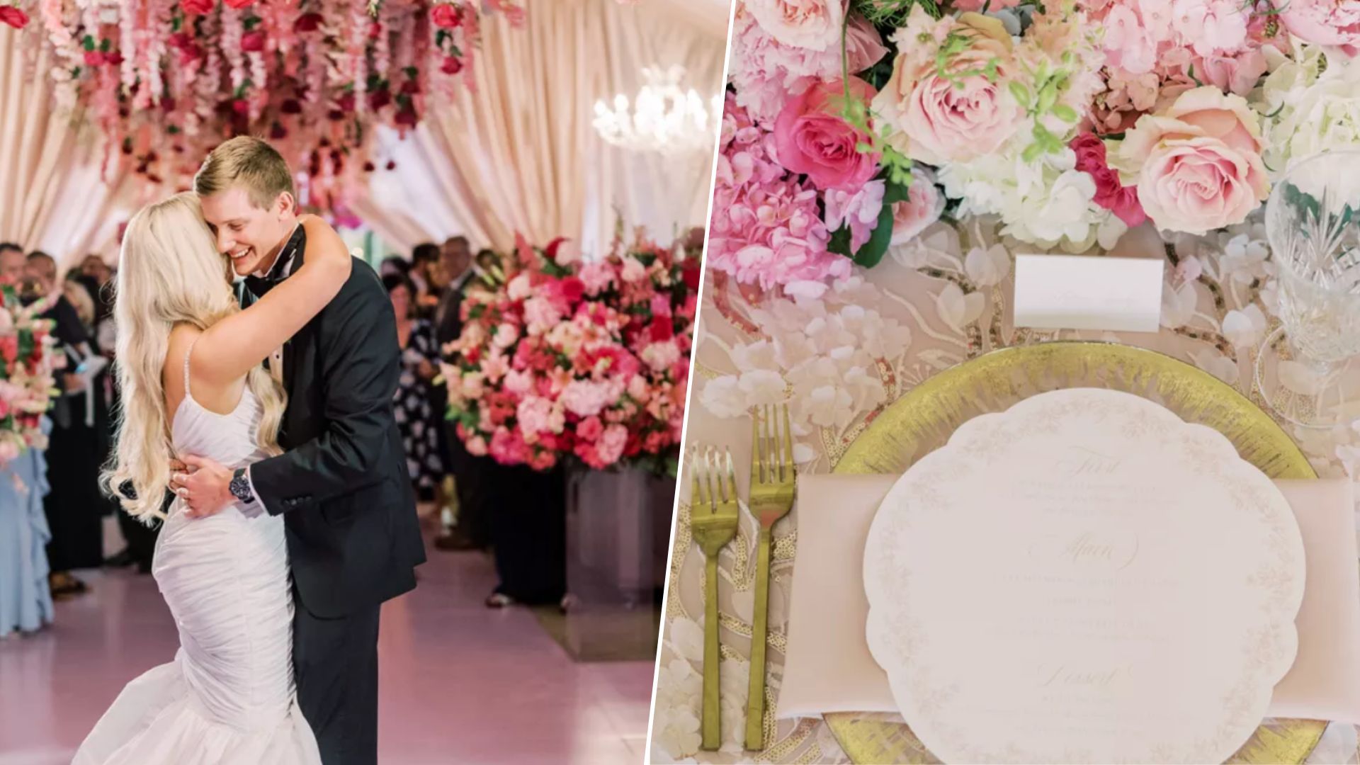 Пара организовала розовую свадьбу в стиле Барби