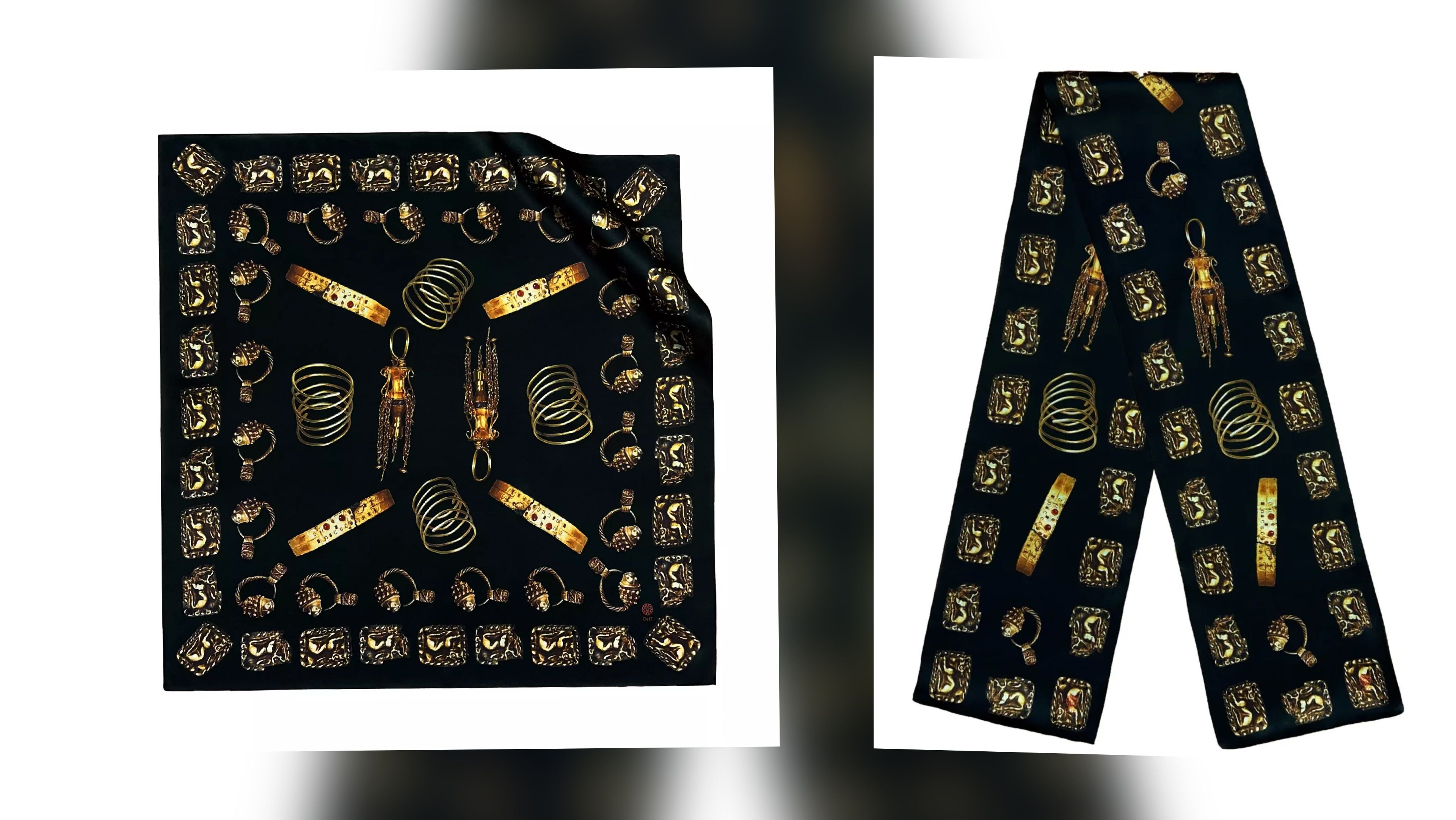 Украинский бренд создал платки с изображением сарматского золота, которое из Херсона вывезла Россия - Fashion