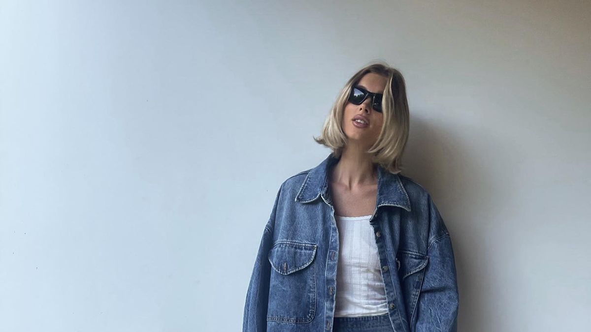 Ельза Госк в джинсовому костюмі Ельза Госк в джинсовому костюмі