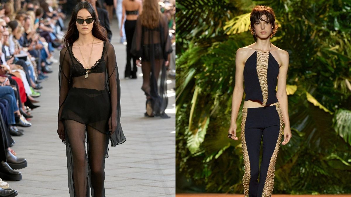 Ефектні штани з прозорого матеріалу на літо 2024 Ефектні штани з прозорого матеріалу на літо 2024