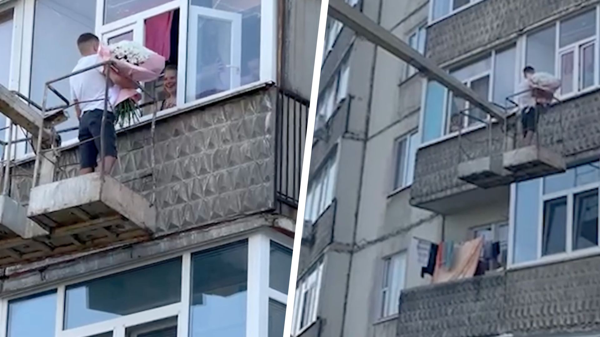 У Сумах хлопець освідчився коханій на автокрані - романтичне відео