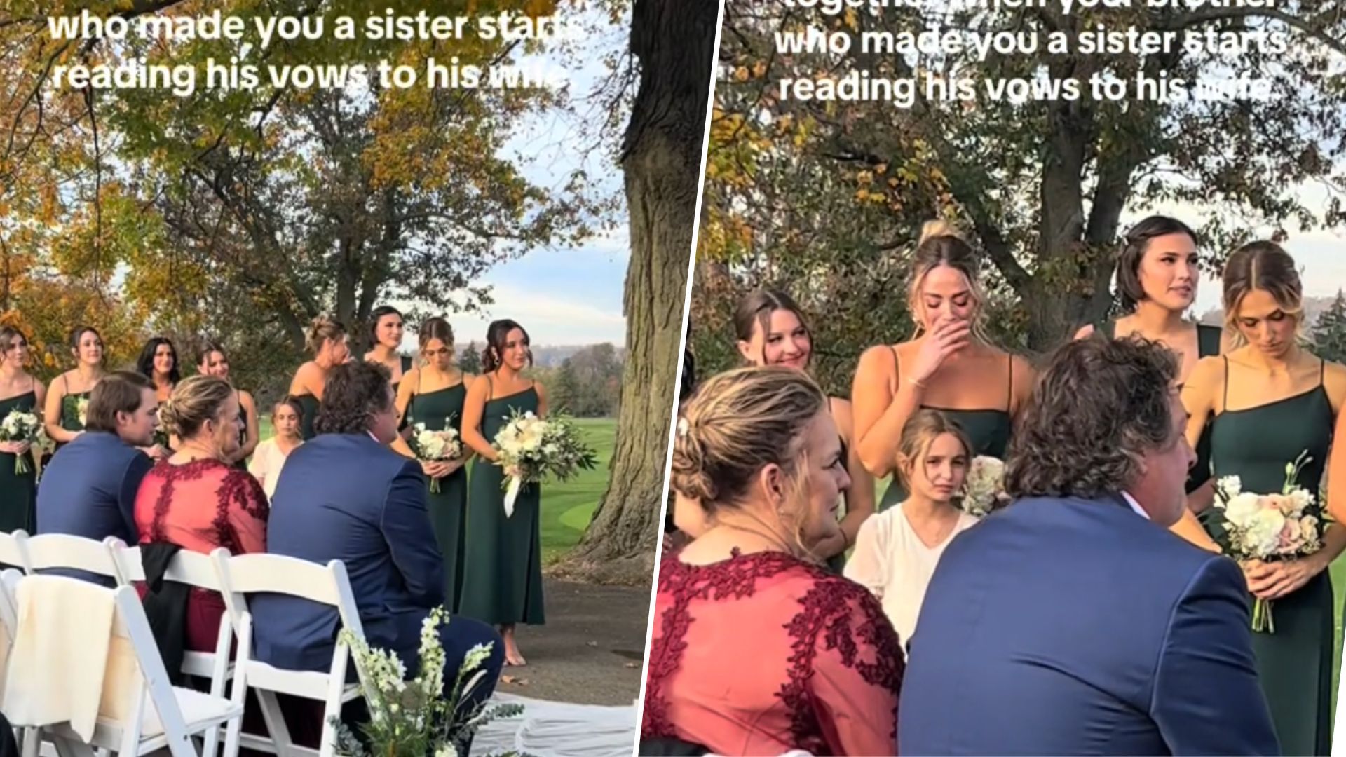 Девушка так громко плакала на свадьбе брата, что едва не сорвала церемонию - видео Девушка так громко плакала на свадьбе брата, что едва не сорвала церемонию - видео