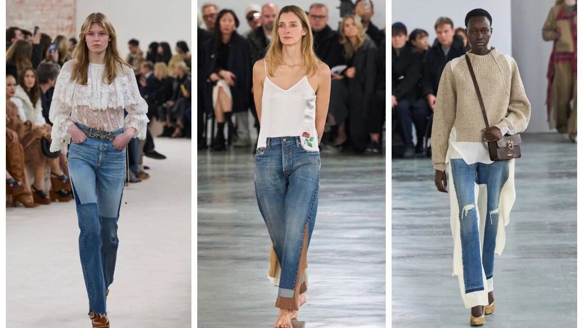 Трендовые джинсы на брюки 2024 года Трендовые джинсы на брюки 2024 года