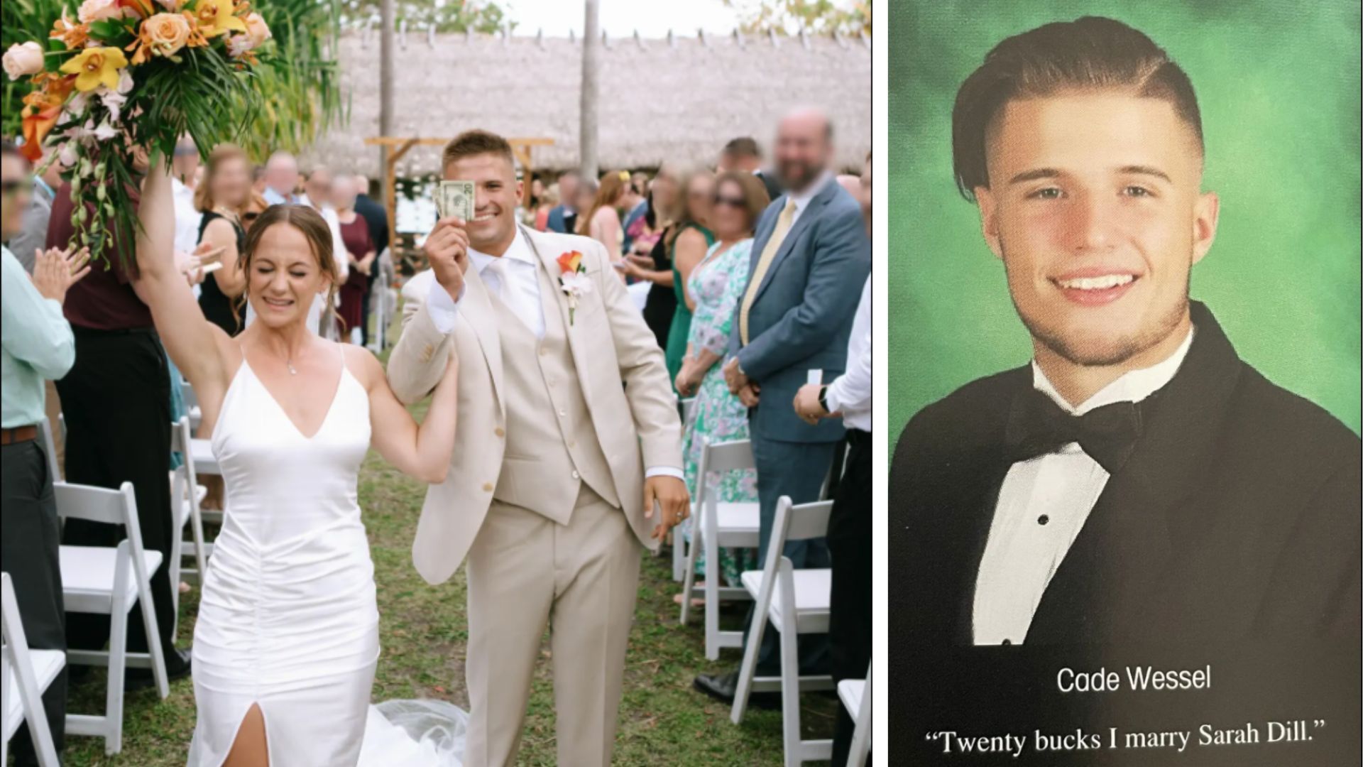 Выпускник поставил 20 долларов, что женится на однокласснице - так и произошло Выпускник поставил 20 долларов, что женится на однокласснице - так и произошло