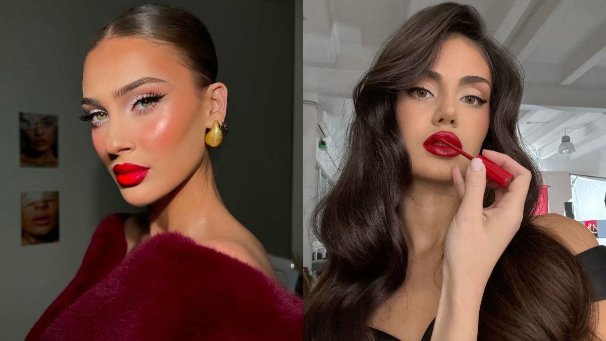 Красная помада идеально подойдет на Новый год Красная помада идеально подойдет на Новый год