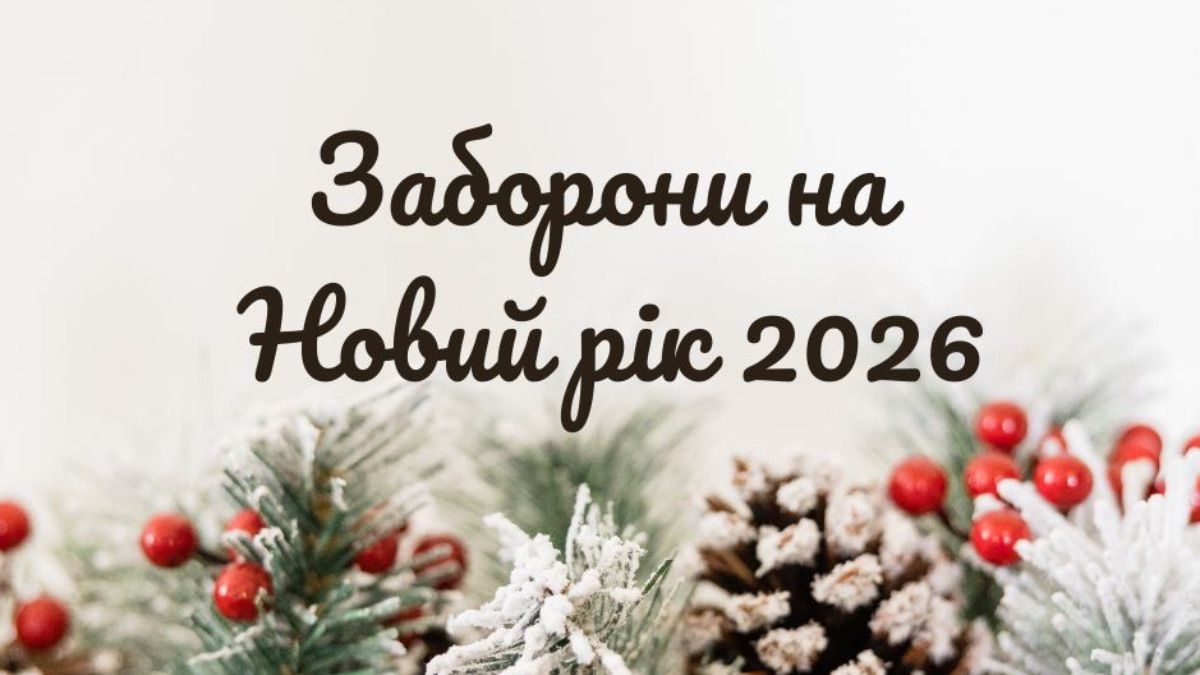 Заборони на Новий рік 2026 Заборони на Новий рік 2026