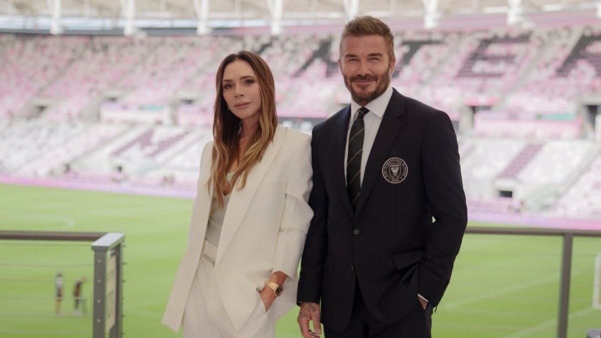 Подружжя Бекхемів на відкритті стадіону Nu Stadium