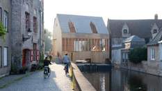 Тимчасово – не означає абияк: у Брюгге збудували неймовірний павільйон для громадських заходів