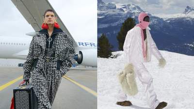 На крыле самолета и в заснеженных Альпах: самые интересные модные показы в 2021 году