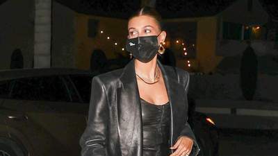 Хейли Бибер восхитила модным кожаным образом в стиле "Матрицы": эффектное фото