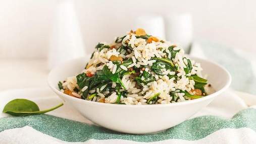 Рис со шпинатом: простой и вкусный рецепт