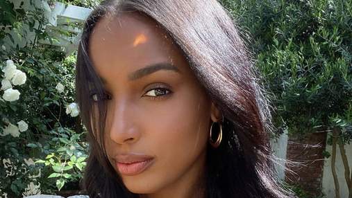 Яркий макияж для темного оттенка кожи: пример модели Жасмин Тукс