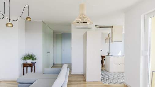 Класичний білий – дизайнери перепланували дві квартири в одну у Польщі: фото та проєкт