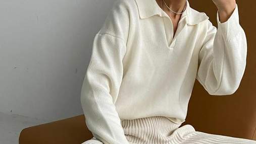 Джемпер з коміром поло – трендова річ весни: з чим його носити
