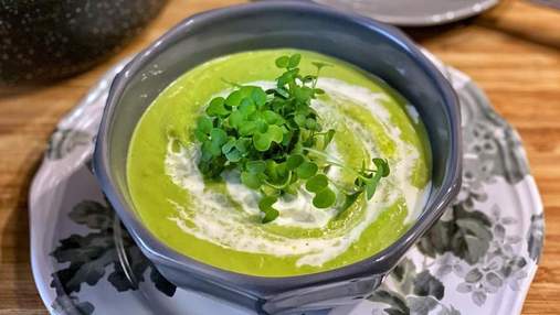 Обід за 15 хвилин: рецепт крем-супу із зеленого горошку
