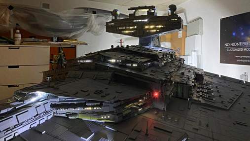 2800 годин роботи: ентузіаст побудував масштабну копію космічного корабля із "Зоряних воєн"