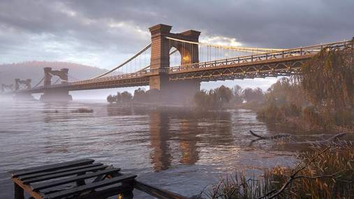 Дизайнер воссоздал первый киевский мост через Днепр: уникальные изображения